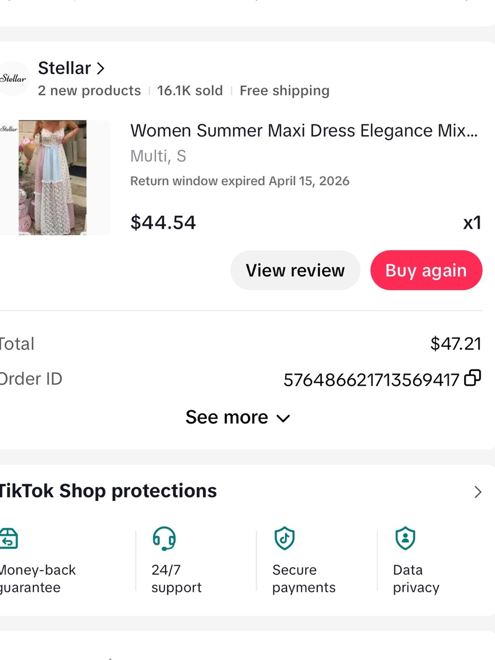 NWOT Multi Patchwork Summer Lace Maxi Dress - Pink & Blue - Picture 13 of 15